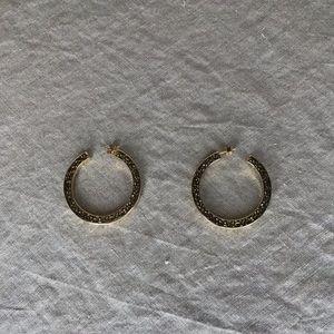 Veronese goldplated Hammered Hoops